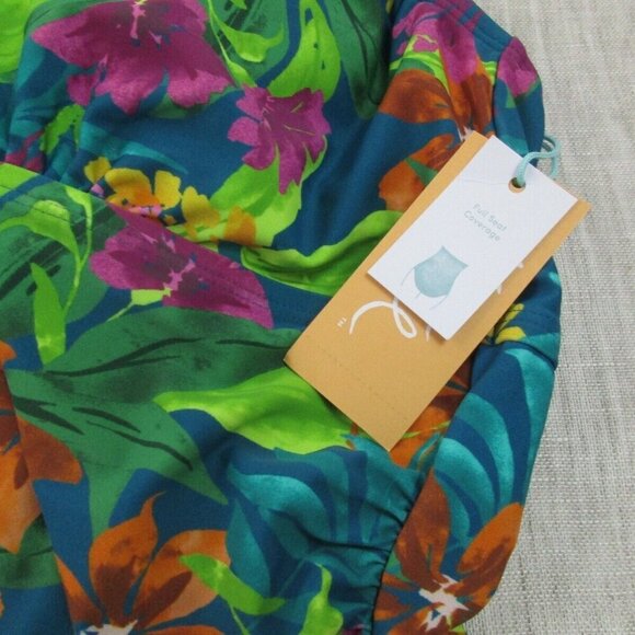 Kona Sol‎ Bodysuit Womens L Multi Full Seat Coverage Adjustable Straps VN1345353 - Picture 5 of 11